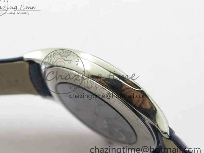 0422 Ladies’ De Ville Trésor Diamond Blue Dial Blue Fabric Watch OXF 1:1 Best Edition Swiss Quartz Upgraded 7892